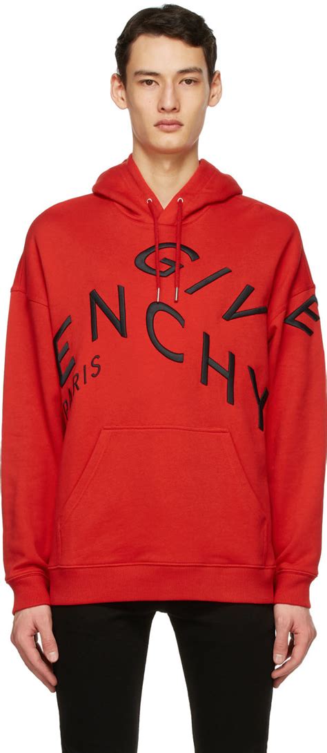 givenchy red box hoodie|givenchy refracted embroidered hoodie.